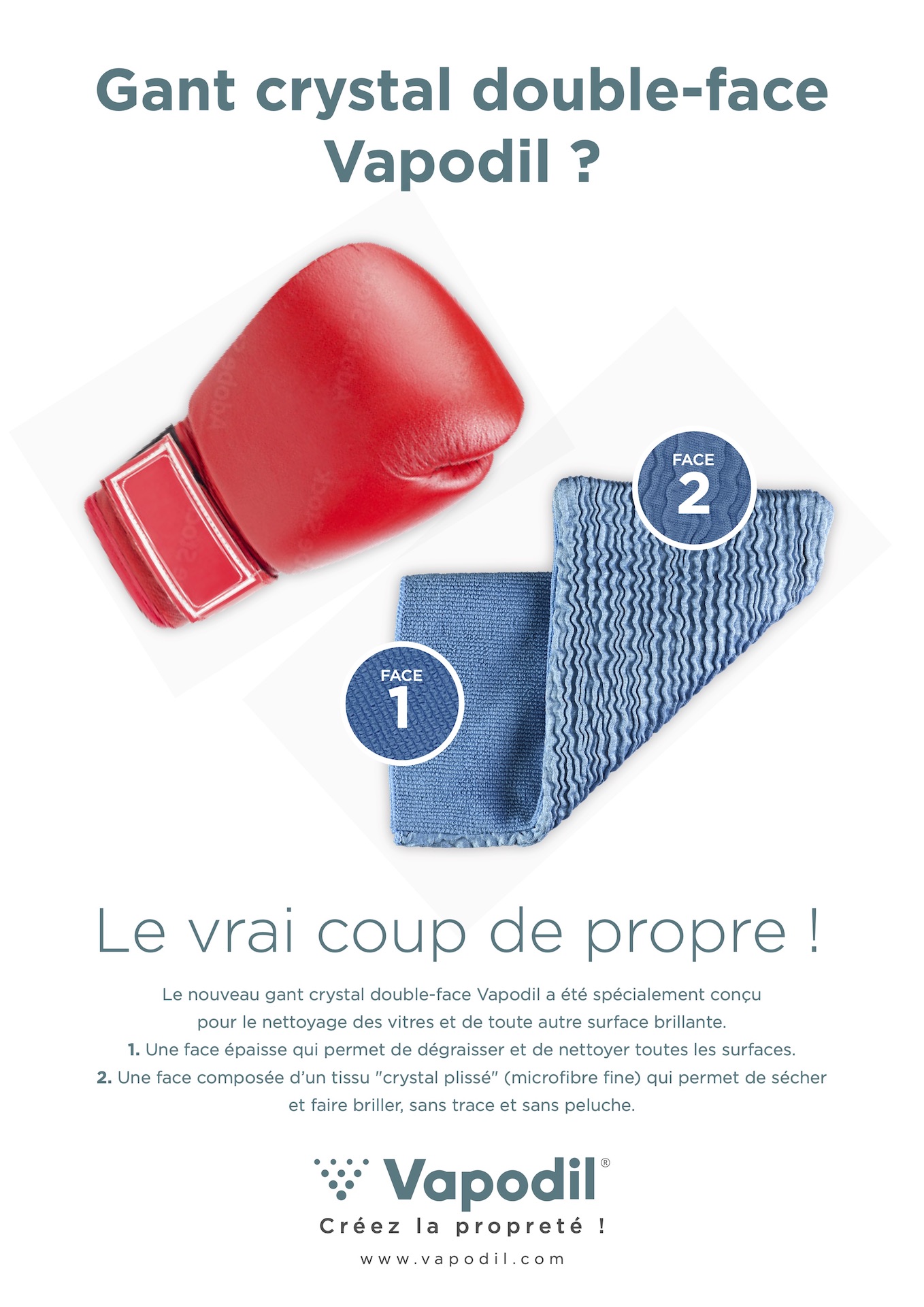 Gant microfibre vitre